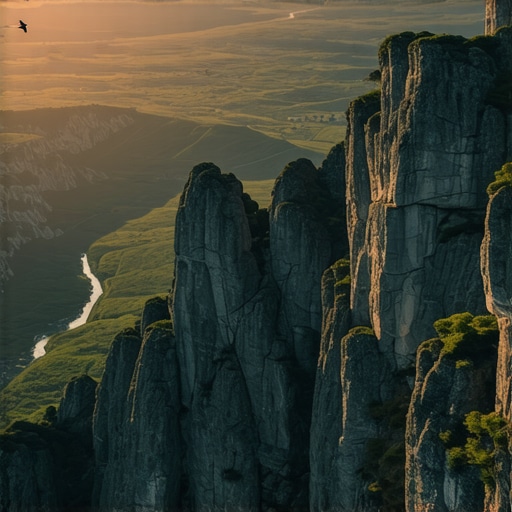 Pogled na meandre reke Uvac sa vidikovca Molitva u rano jutro bez turista