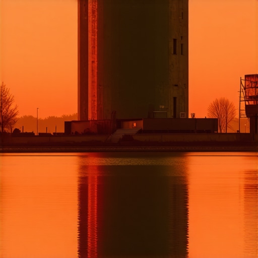 Arhitektura secesije na Palićkom jezeru pod večernjim nebom