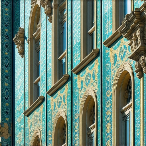 Detaljan prikaz tirkizne keramike i secesijske arhitekture Palate Raichle u Subotici