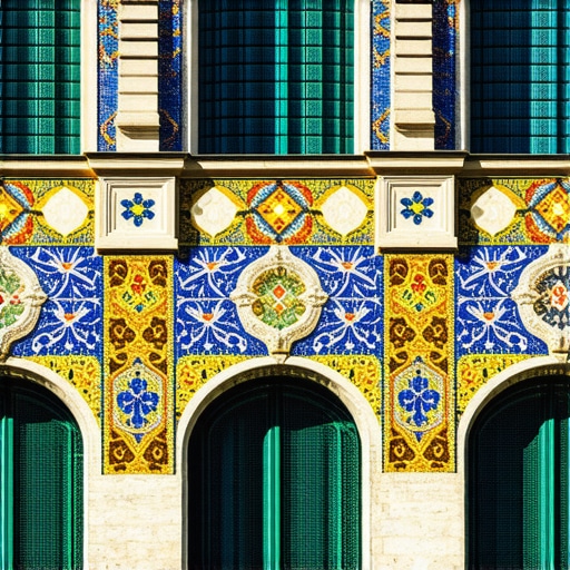 Detalj žolnai keramike na fasadi Palate Raichle u Subotici