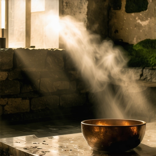 Autentični hamam u Sokobanji Unutrašnjost starog turskog kupatila sa parom i kamenim zidovima