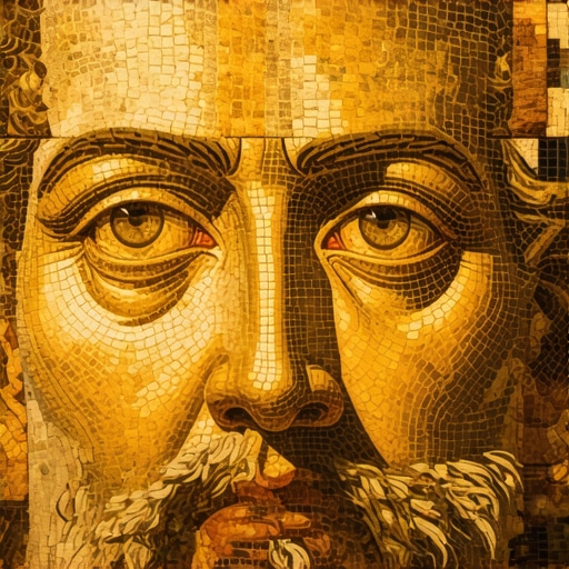 Detalj rimskog mozaika boga Dionisa na lokalitetu Felix Romuliana u Gamzigradu