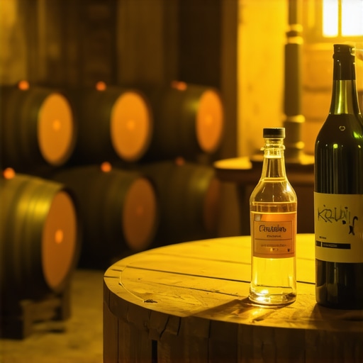 Autentični srpski podrum rakije 2026 Unutrašnjost tradicionalne destilerije rakije u Srbiji sa hrastovim buradima i bakarnim kotlom