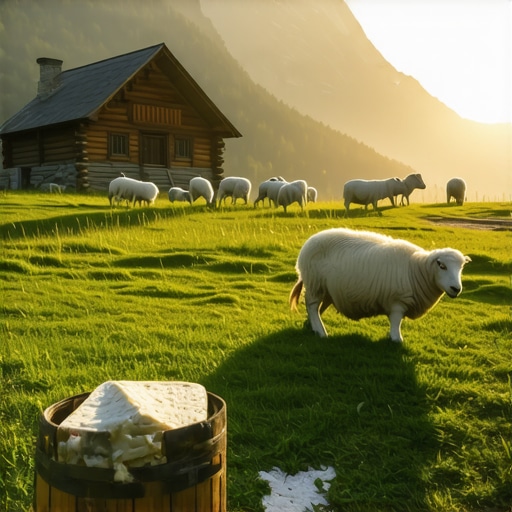 Domaći vlašićki sir u drvenoj posudi na planini