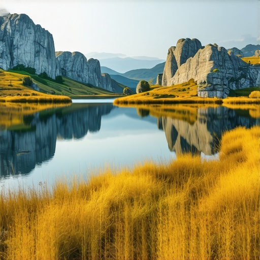 Pogled na Bovansko jezero i okolne stene tokom leta 2026