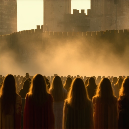 Crowd at Petrovaradin Fortress during EXIT 2026 sunrise