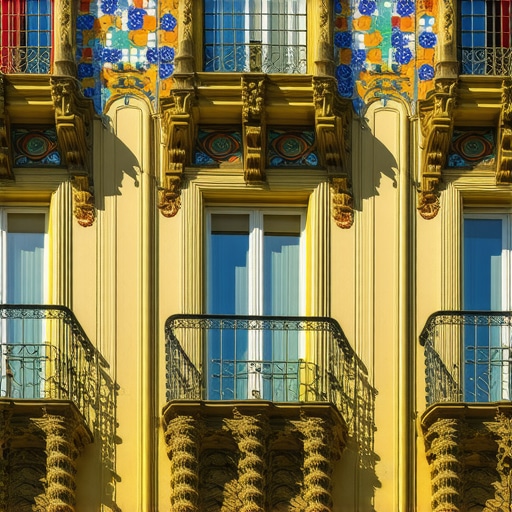 Detalji Zsolnay keramike na fasadi Palate Raichle