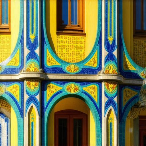 Detalji Žolnai keramike na fasadi Palate Rajhl u Subotici, remek-delo secesije.