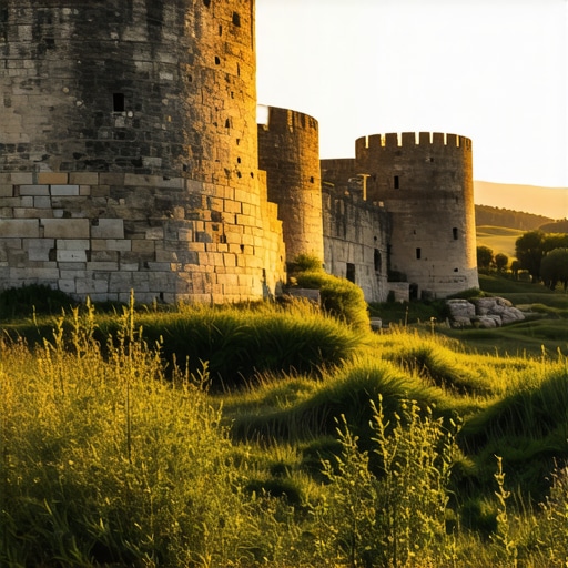 Ostaci rimskog lokaliteta Felix Romuliana kod Zaječara u rano jutro