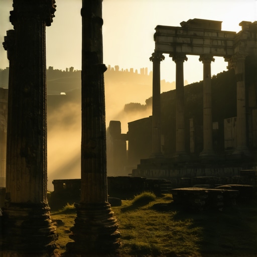 Ancient Roman ruins of Felix Romuliana with thermal mist in Gamzigrad 2026