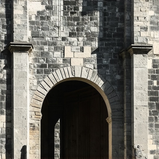 Istorijski bedemi Niške tvrđave u Srbiji, kamena arhitektura iz 18. veka.