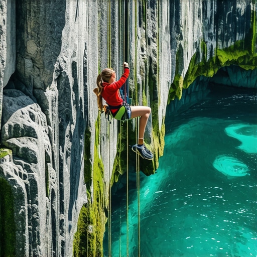 Kanjoning avantura u Srbiji 2026 Čovek se spušta niz liticu u kanjonu sa vodopadom u pozadini