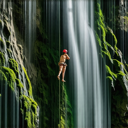 Kanjoning avantura u kanjonu Tribuće 2026 Osoba se spušta niz vodopad u uskom krečnjačkom kanjonu Tribuće u Srbiji