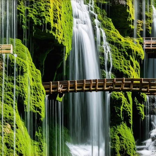 Pogled na tirkizno Krupajsko vrelo sa vodopadom i mahovinom u Srbiji