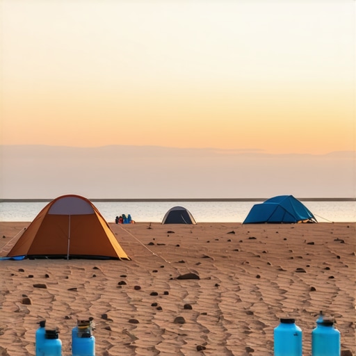 Suva obala Bovanskog jezera sa kamperskom opremom i kanisterima za vodu u leto 2026