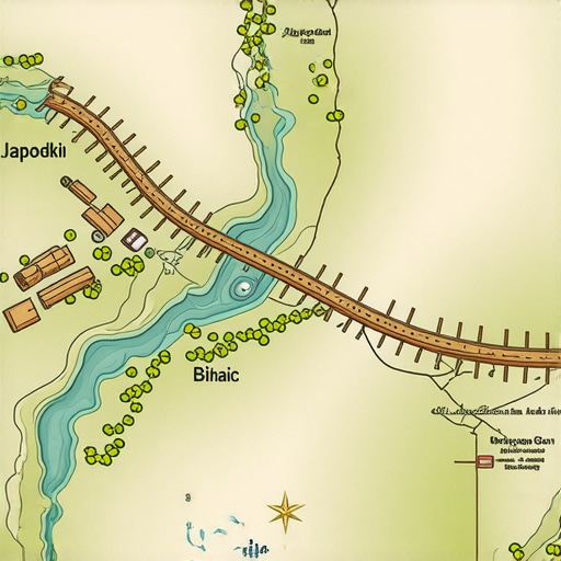 Detaljna mapa lokacije Japodski otoci sa stazama i kampovima