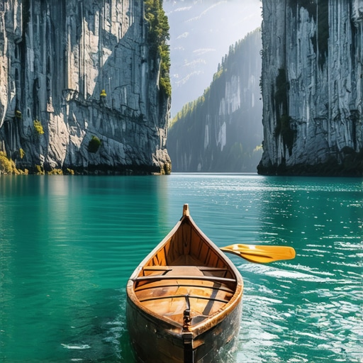 Mir kanjona Drine na jezeru Perućac Kanjon jezera Perućac sa tirkiznom vodom i visokim liticama bez gužve