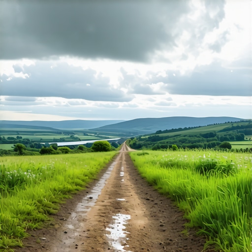 Miroč plateau walking path overlooking the Danube Rugged walking path without asphalt in Petrovo selo, Miroč mountain, 2026