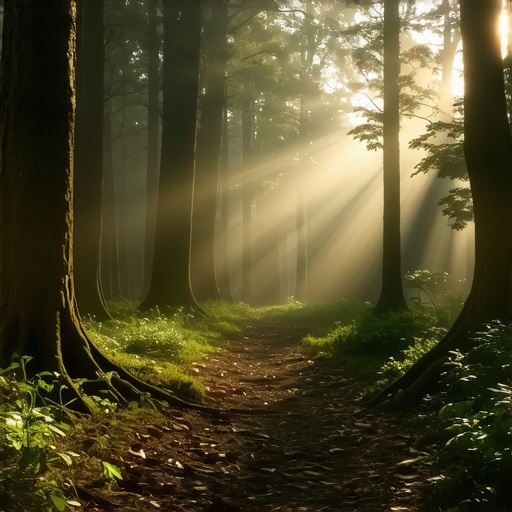 Mistična atmosfera Lipovačke šume Gusta magla i uska staza u Lipovačkoj šumi tokom ranog jutra