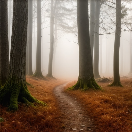 Planinarska staza kroz gustu šumu Fruške gore bez ljudi i vozila