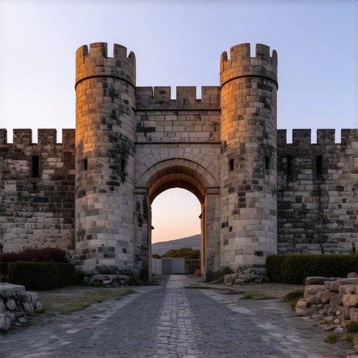 Niška tvrđava Stambol kapija Glavni ulaz u Nišku tvrđavu poznat kao Stambol kapija u sumrak