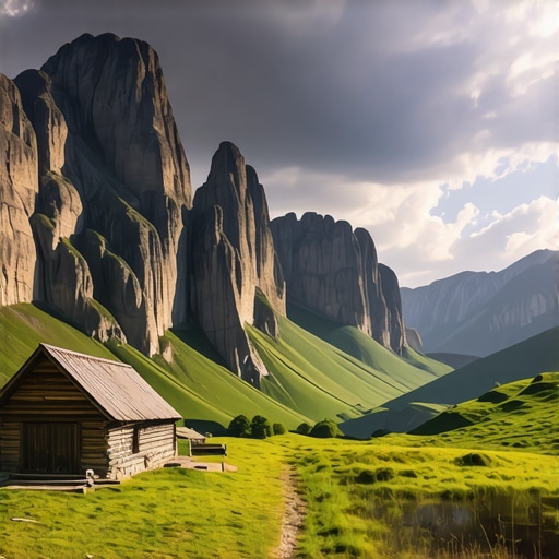Pogled na planinu Stol i planinarski dom kod Bora