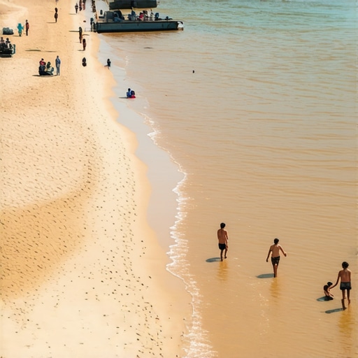 Porodice sa decom na zemunskoj plaži Lido tokom letnje sezone