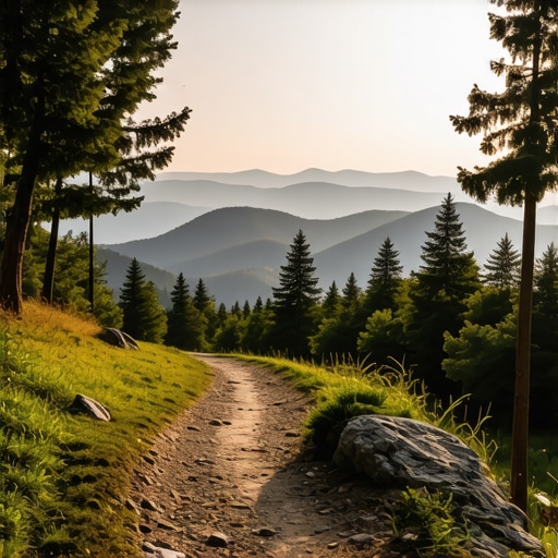 Pogled sa vidikovca na Goāu bez filtera Staza do vidikovca Krst na planini Goā u Srbiji