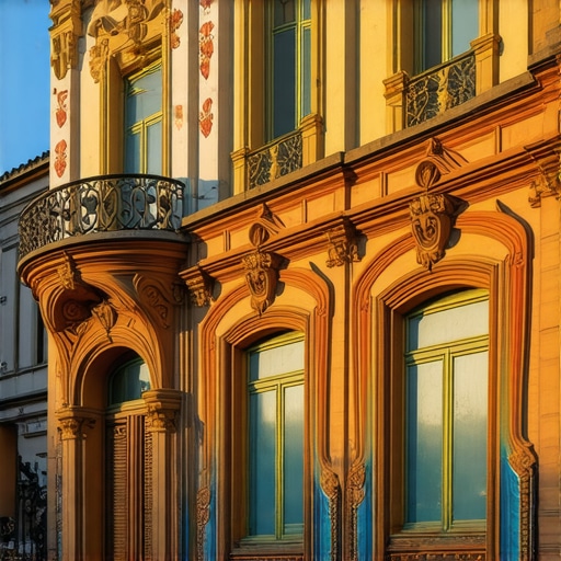 Secesija u Subotici: Detalj Palate Rajhl Palata Rajhl u Subotici sa prepoznatljivom Zsolnay keramikom i secesijskim ukrasima