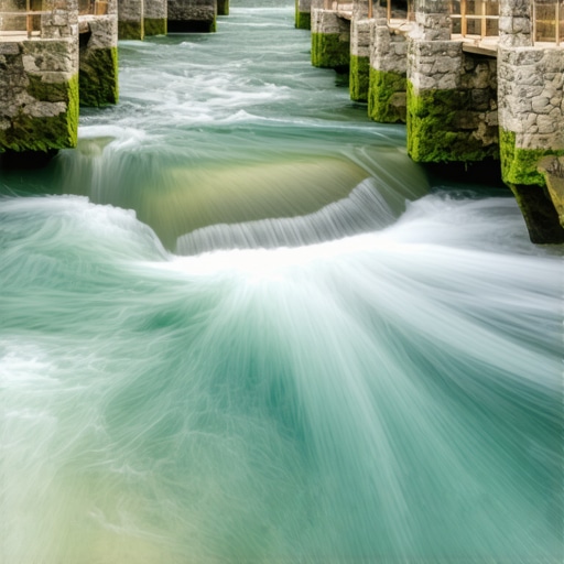 Detalj reke Une i drvenih mostića na Japodskim otocima u jutarnjoj magli