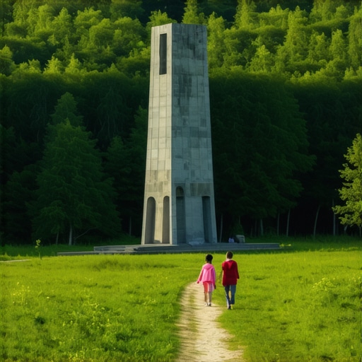 Brutalistički spomenik na vrhu Kosmaja okružen šumom i porodična staza za šetnju