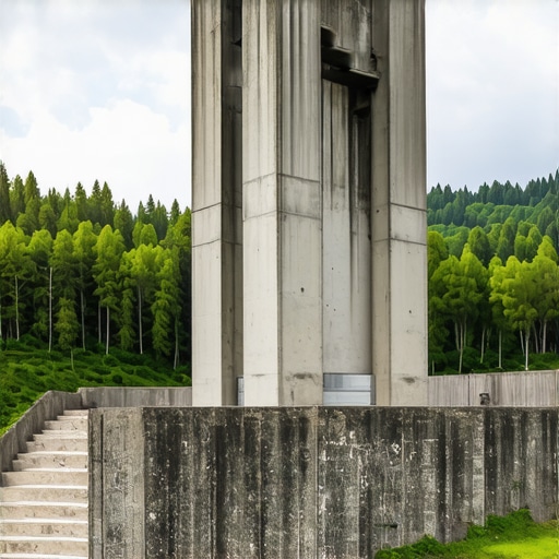 Betonski spomenik Iskra na vrhu planine Kosmaj u Srbiji