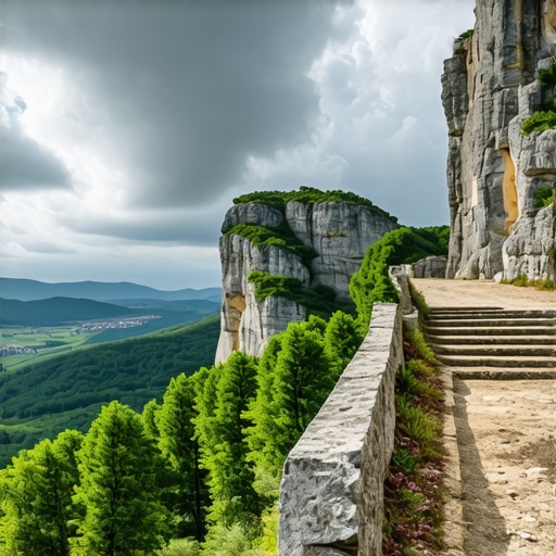 Surove staze Miroča iznad Dunava Pogled sa Miroča na Dunav i klisuru Kazan kroz divlje staze
