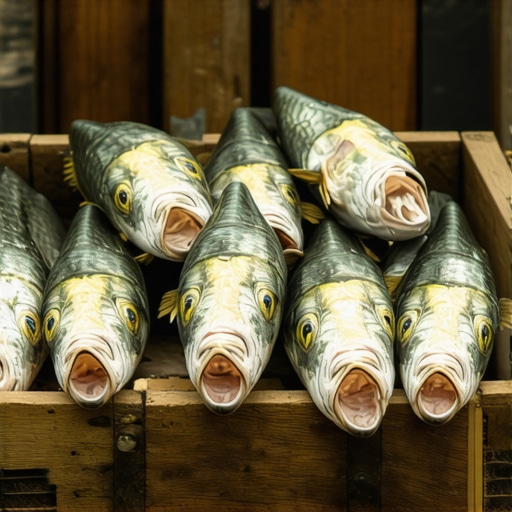 Alaski čamac pun sveže ribe na obali Srebrnog jezera u rano jutro
