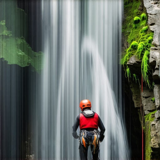 Tehnički silazak niz vodopad u kanjonu Tribuće Kanjoning u Srbiji profesionalna oprema i spust niz stenu