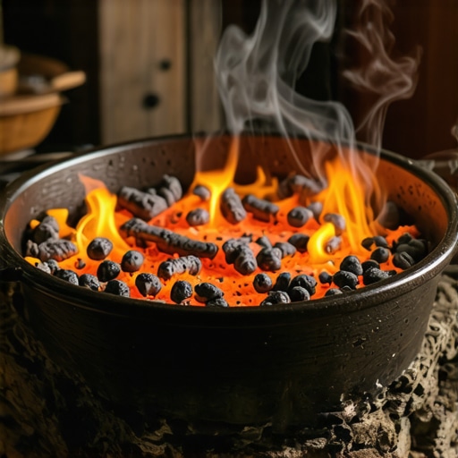 Tradicionalna srpska crepulja pokrivena žarom i pepelom na ognjištu