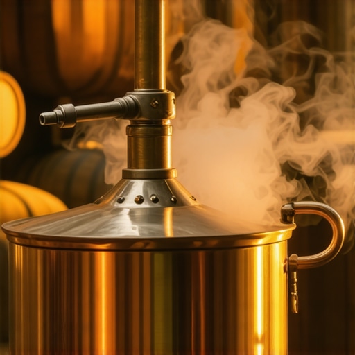 Bakarni kazan za pečenje rakije u starom kamenom podrumu