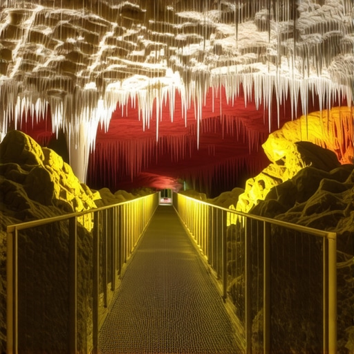 Dramatični stalaktiti i stalagmiti u Resavskoj pećini pod veštačkim osvetljenjem bez gužve