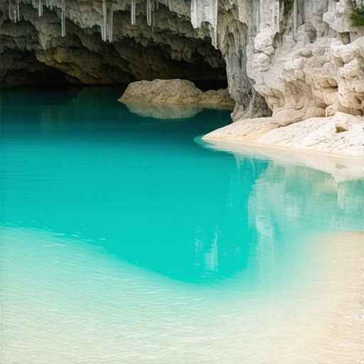 Bigrene kade u Stopićevoj pećini na Zlatiboru sa tirkiznom vodom