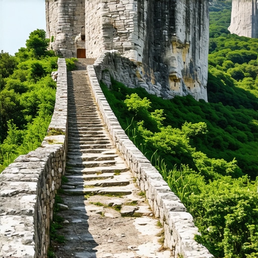 Strma i kamenita staza ka tvrđavi Soko Grad u Srbiji