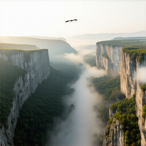 Uvac meandri bez gužve u zoru Pogled na meandre reke Uvac sa vidikovca Molitva u rano jutro bez turista