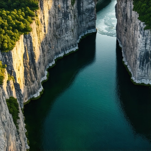 Pogled na reku Uvac i meandre sa visine bez krstarenja
