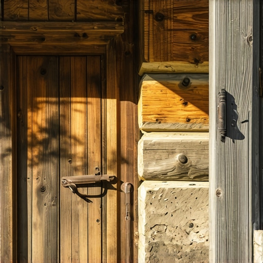 Autentični vajat u srcu Šumadije Tradicionalna srpska brvnara vajat sa drvenom teksturom i kamenim temeljom