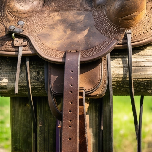 Staro kožno sedlo konja u gustoj šumi Fruške gore