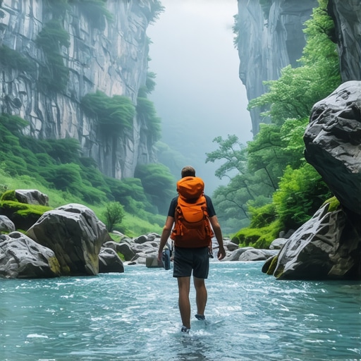 Kanjon reke Gradac staza za pešačenje reka kamenje šuma