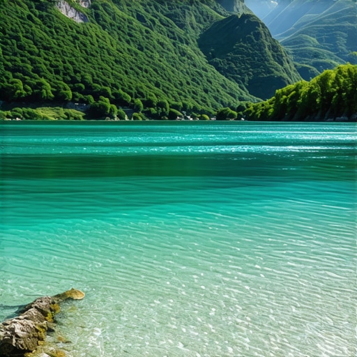 Plaža na reci Drini kod Bajine Bašte sa čistom vodom i kamenjem bez mulja