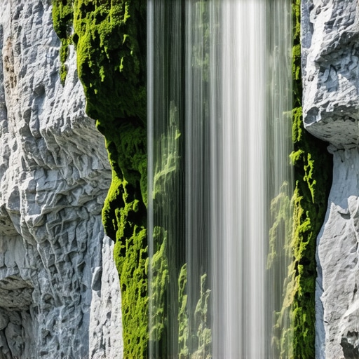 Vodopad Prskalo u sušnom periodu Kamena formacija vodopada Prskalo prekrivena mahovinom bez velikog protoka vode u avgustu