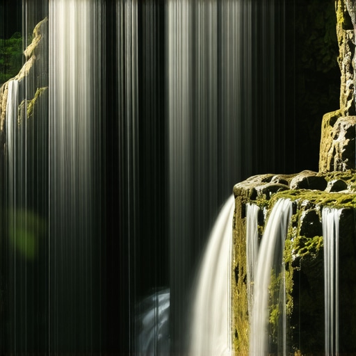 Vodopad Ripaljka kaskade u ranu zoru bez gužve