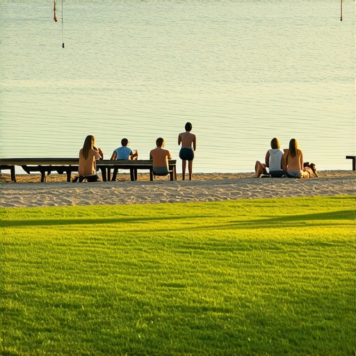 Čista trava i bistra voda na plaži Zatonje kod Srebrnog jezera