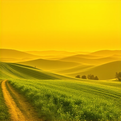 Zagajička Brda in Deliblatska Peščara during golden hour